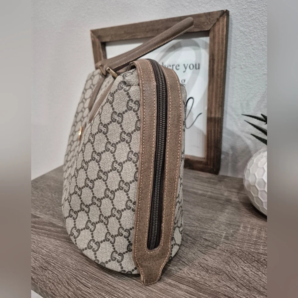 Gucci Large GG Canvas Satchel Bag